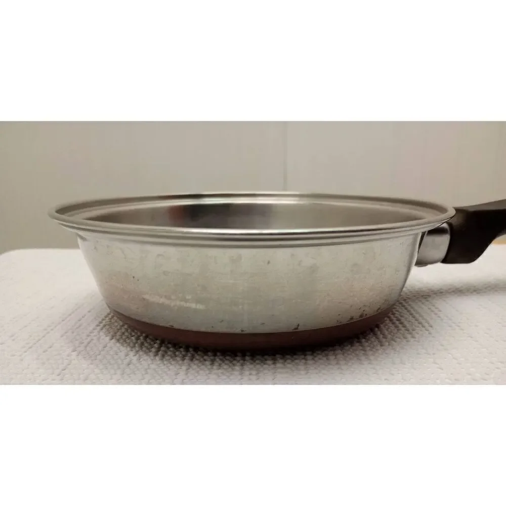 Vintage ekcoware aluminum and copper 6 in. frying pan